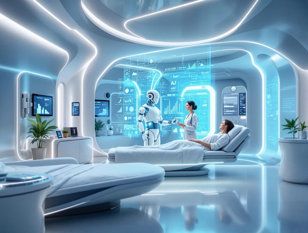 futuristic healthcare environment